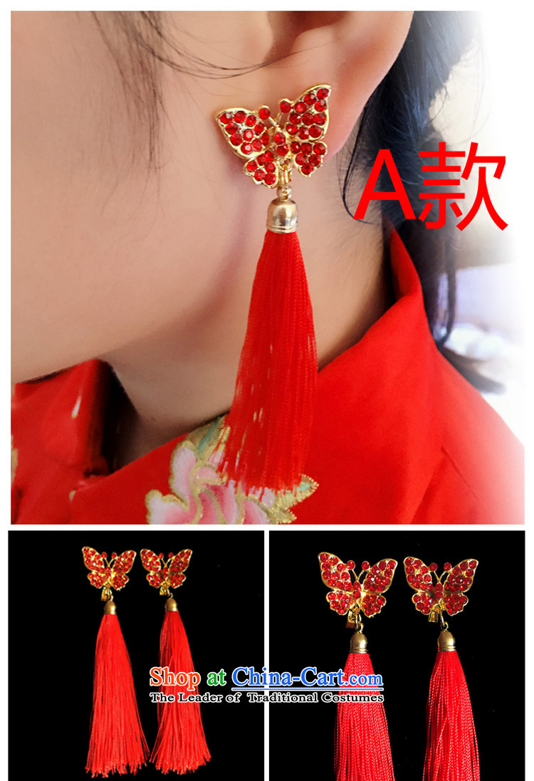 The Friends of the bride wedding dresses qipao marriage accessories earrings Korean brides edging earrings Chinese Antique water drilling no Kungkuan earrings Ear Clip B, pictures, prices, brand platters! The elections are supplied in the national character of distribution, so action, buy now enjoy more preferential! As soon as possible.