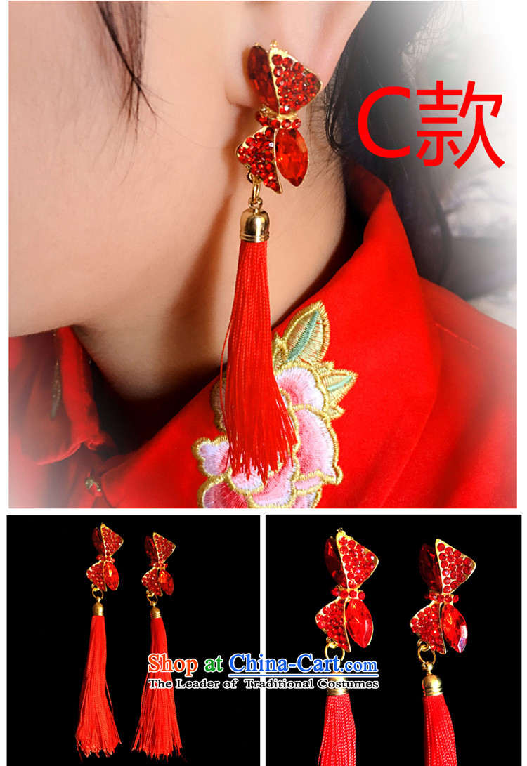The Friends of the bride wedding dresses qipao marriage accessories earrings Korean brides edging earrings Chinese Antique water drilling no Kungkuan earrings Ear Clip B, pictures, prices, brand platters! The elections are supplied in the national character of distribution, so action, buy now enjoy more preferential! As soon as possible.