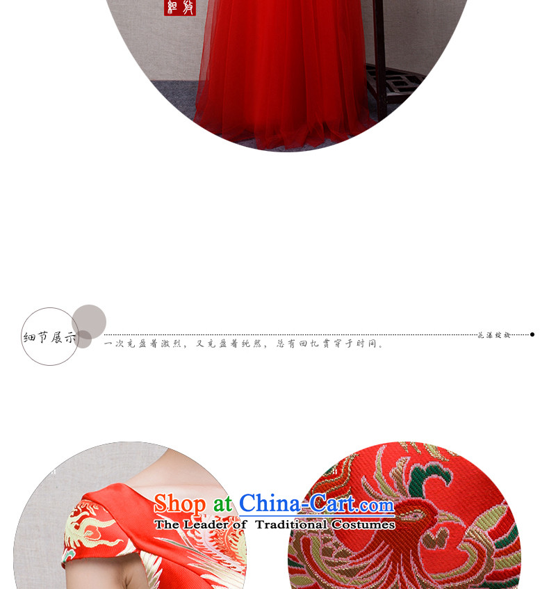 In accordance with the marriage of China love bows services 2015 winter new red cheongsam long retro improved long dinner stylish bridal dresses fine embroidery wedding dress Red 7 days as the shipment is not return do not change the picture, prices, brand platters! The elections are supplied in the national character of distribution, so action, buy now enjoy more preferential! As soon as possible.