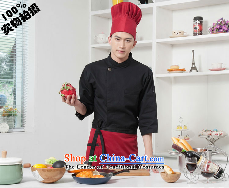 The hotel restaurant chef Black Butterfly cake-point division services for autumn and winter clothing attire for men and women (T-shirt + long sleeved shirt with white apron) Picture, prices, XXL brand platters! The elections are supplied in the national character of distribution, so action, buy now enjoy more preferential! As soon as possible.