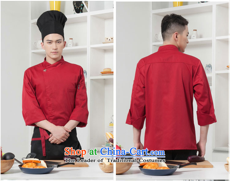The hotel restaurant chef Black Butterfly cake-point division services for autumn and winter clothing attire for men and women (T-shirt + long sleeved shirt with white apron) Picture, prices, XXL brand platters! The elections are supplied in the national character of distribution, so action, buy now enjoy more preferential! As soon as possible.