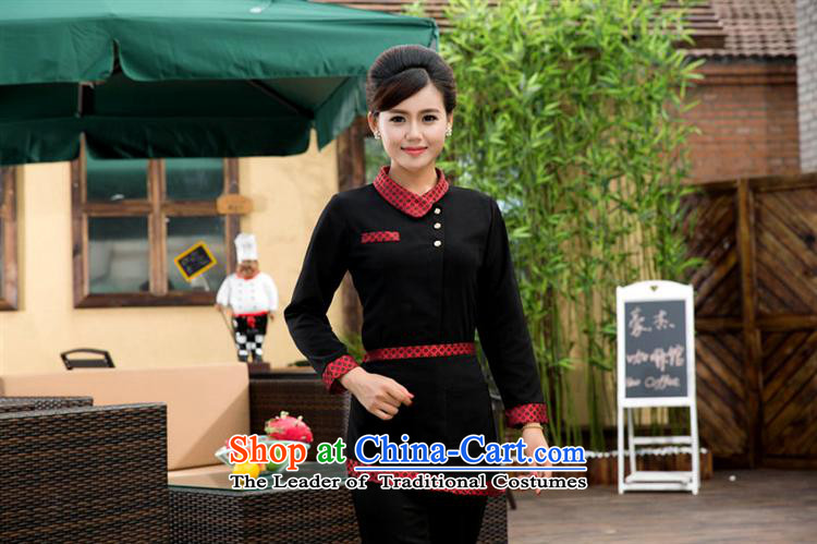 The Black Butterfly Hotel Hot Pot Restaurant in fall and winter clothing long-sleeved Men and Women Professional Boxed male purple (T-shirt + apron) L picture, prices, brand platters! The elections are supplied in the national character of distribution, so action, buy now enjoy more preferential! As soon as possible.