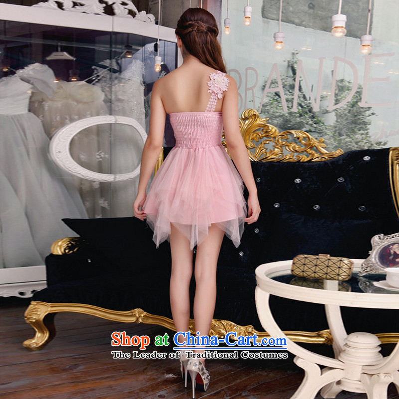 The 2015 autumn fen new temperament Sau San Diamond Pearl of the Staple manually wiping the chest dresses bridesmaid groups dress skirt pink S, Natal TAERFON Fen () , , , shopping on the Internet