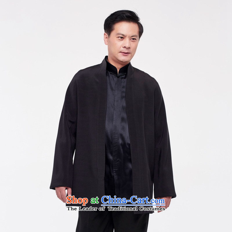 The Tang Dynasty outfits wood really men 2015 autumn and winter herbs extract new clothes COAT  0706 01 black wood really a , , , M shopping on the Internet