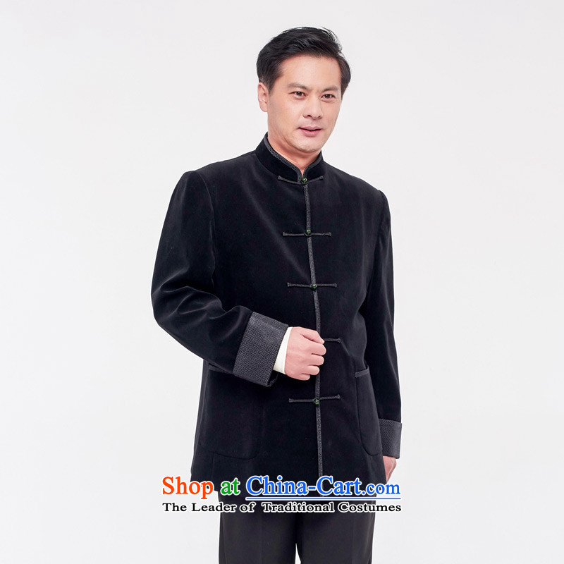 Wooden really with tang blouses men 2015 autumn and winter new Chinese tunic jacket 11687 01 Black XL, wooden really a , , , shopping on the Internet