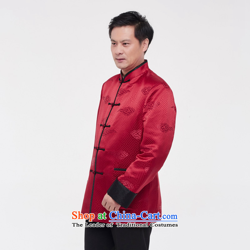 Wooden really with tang blouses 2015 autumn and winter new men 11,688 05 RED M, Chinese tunic wood really a , , , shopping on the Internet