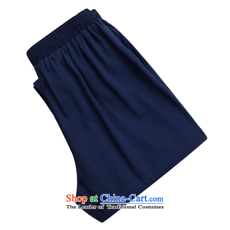 2015 Autumn and Winter, older men's trousers, leisure leisure Tang Dynasty Chinese men's trousers, a blue XXXL, Hei concentric , , , shopping on the Internet
