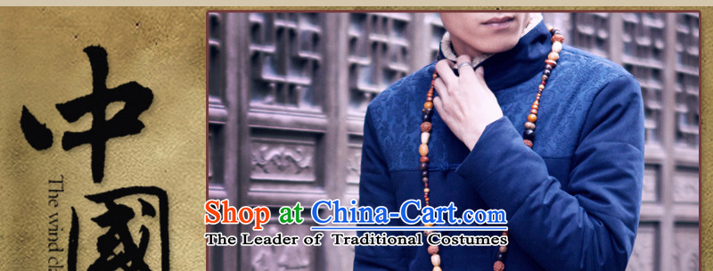 Goulley Log 2015 winter clothing and Tang dynasty Chinese tunic retro leisure China wind up large clip cotton men blue L(110-120 catties) Picture, prices, brand platters! The elections are supplied in the national character of distribution, so action, buy now enjoy more preferential! As soon as possible.