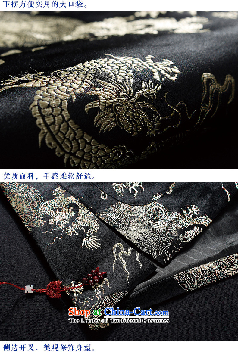 Pick the 2015 autumn and winter New China wind men Tang blouses national wind in older collar disc detained totem pattern Winter Jackets Black 175 pictures, prices, brand platters! The elections are supplied in the national character of distribution, so action, buy now enjoy more preferential! As soon as possible.