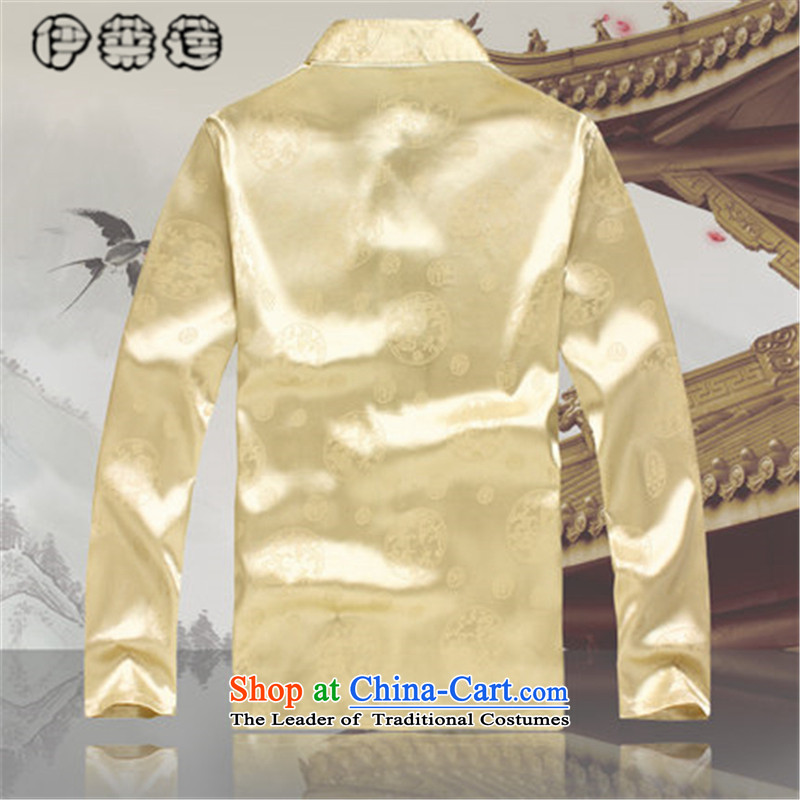 Hirlet Ephraim 2015 autumn in the Tang dynasty older persons long-sleeved kit men China wind Men's Mock-Neck Leisure Tang dynasty elderly grandparents replacing light white 42/185, embroidery clothes, Ephraim ILELIN () , , , shopping on the Internet