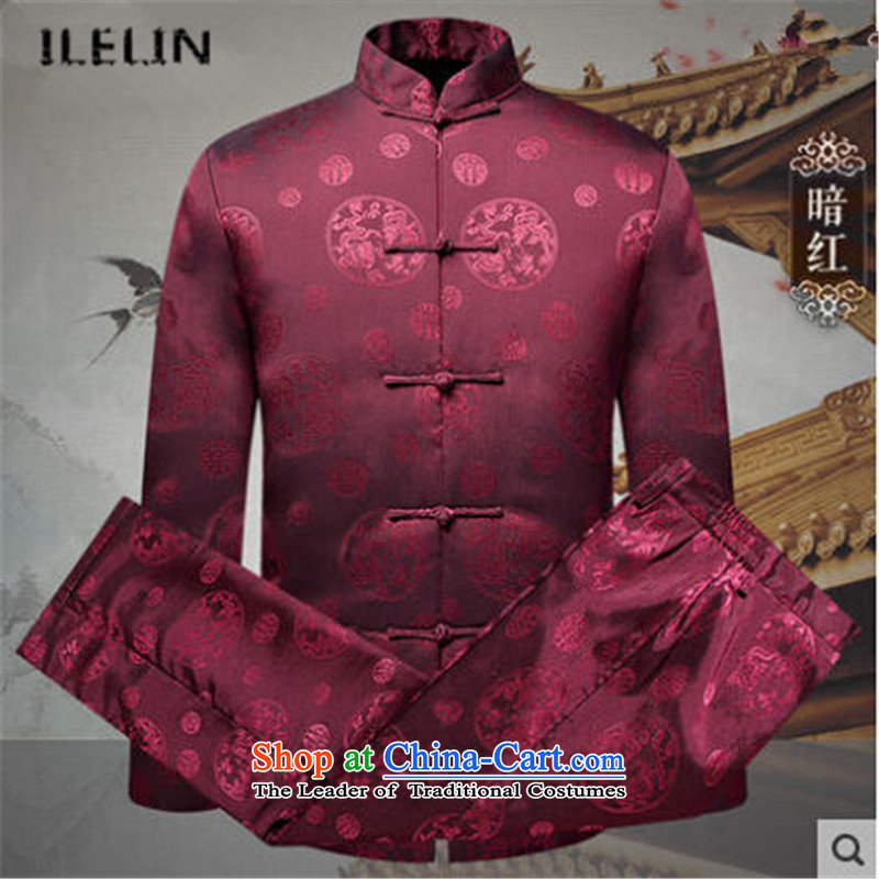 Ilelin2015 autumn and winter in the new life too birthday older dress Tang dynasty China wind retro l grandfather Tang dynasty brown 180,ILELIN,,, shopping on the Internet