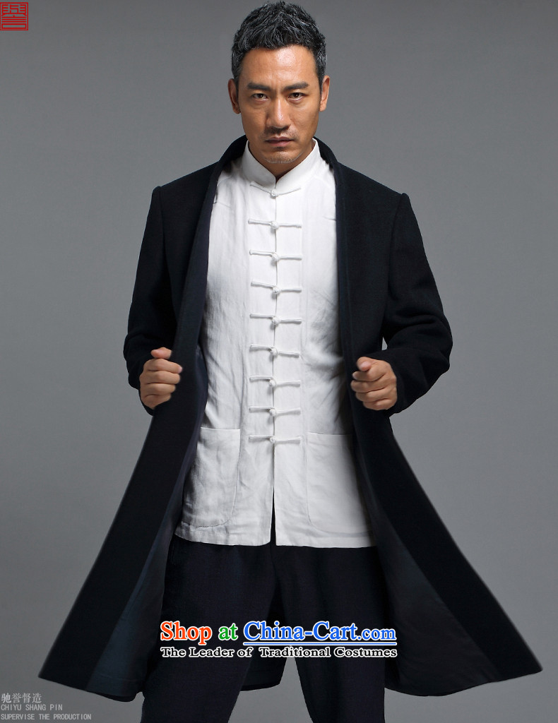 Renowned winter wool a wool coat jacket and Tang dynasty Chinese tunic male China wind Han-wool velvet cloak men in this Long Hoodie Tibetan blue XL Photo, prices, brand platters! The elections are supplied in the national character of distribution, so action, buy now enjoy more preferential! As soon as possible.
