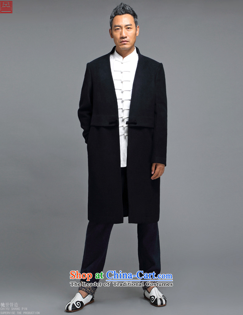 Renowned winter wool a wool coat jacket and Tang dynasty Chinese tunic male China wind Han-wool velvet cloak men in this Long Hoodie Tibetan blue XL Photo, prices, brand platters! The elections are supplied in the national character of distribution, so action, buy now enjoy more preferential! As soon as possible.