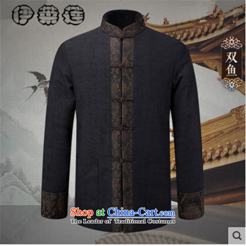 Hirlet Ephraim 2015 China wind Men's Mock-Neck tray clip jacket pure cotton Tang dynasty men of ethnic Chinese long-sleeved loose stamp men Tang dynasty sosho 180, Electrolux Ephraim ILELIN () , , , shopping on the Internet
