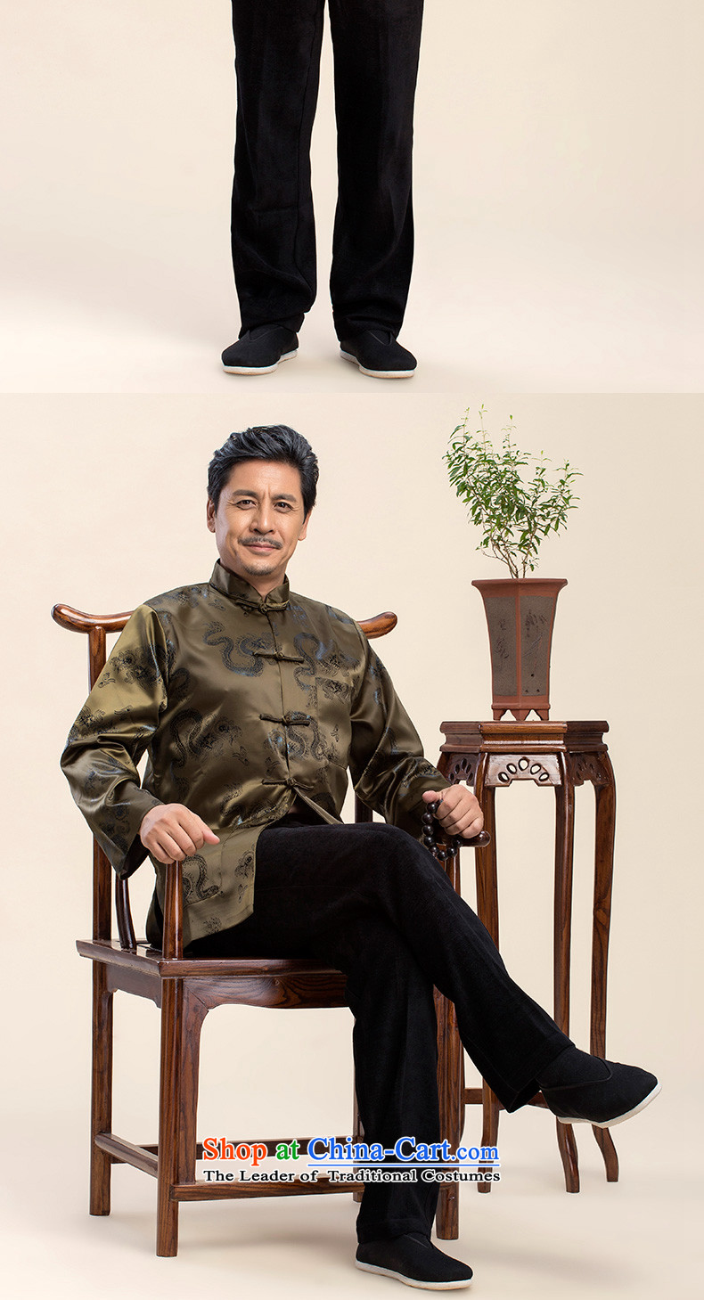 The 2015 autumn and winter pick the new and old age are larger men Happy Birthday Feast Tang jacket male in long-sleeved older retro ethnic Chinese father Tang blouses green 175L picture, prices, brand platters! The elections are supplied in the national character of distribution, so action, buy now enjoy more preferential! As soon as possible.