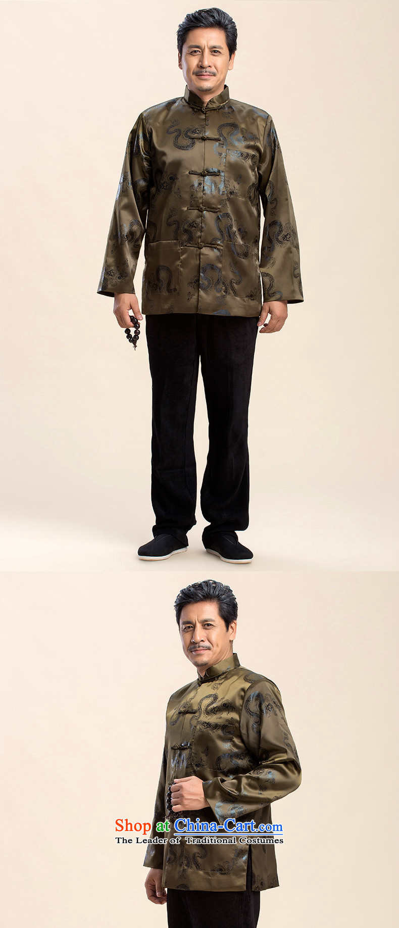 The 2015 autumn and winter pick the new and old age are larger men Happy Birthday Feast Tang jacket male in long-sleeved older retro ethnic Chinese father Tang blouses green 175L picture, prices, brand platters! The elections are supplied in the national character of distribution, so action, buy now enjoy more preferential! As soon as possible.