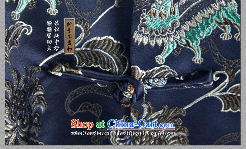 Cd 3 model unicorn auspicious China wind silk gowns leisure Tang Dynasty Chinese men and national costumes autumn and winter coats black 185/100A(XXL) picture, prices, brand platters! The elections are supplied in the national character of distribution, so action, buy now enjoy more preferential! As soon as possible.