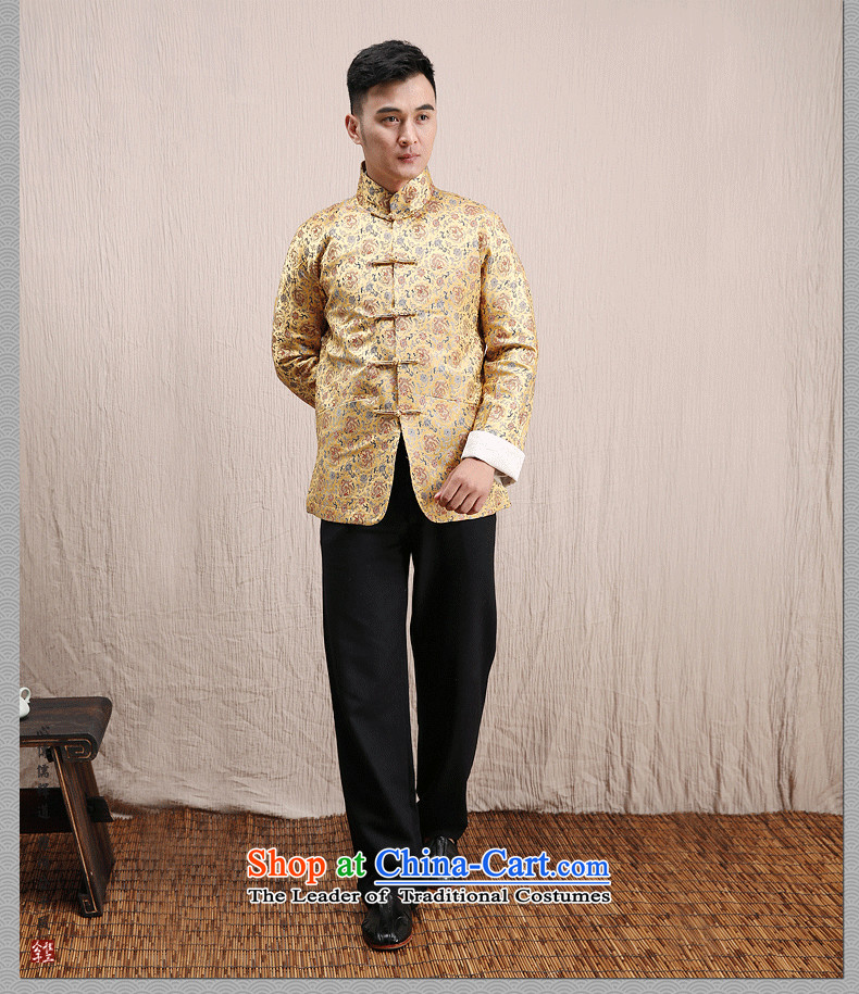 Cd 3 model by Bruce Lee China wind leisure Tang Dynasty Chinese men and the national costumes Jin Song jacket for autumn and winter style yellow 165/84A(S) picture, prices, brand platters! The elections are supplied in the national character of distribution, so action, buy now enjoy more preferential! As soon as possible.