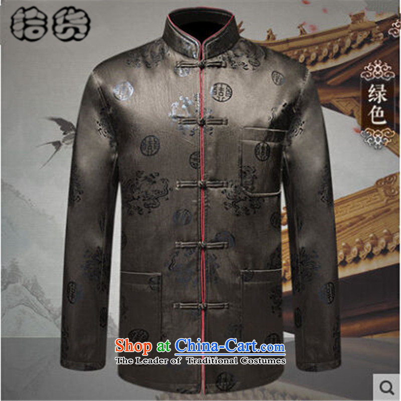 The 2015 autumn and winter pick the new and old age are larger men father replacing Tang jackets l traditional Tang jackets of older persons in the Tang dynasty and the red volume (shihuo 185XXL, pickup) , , , shopping on the Internet
