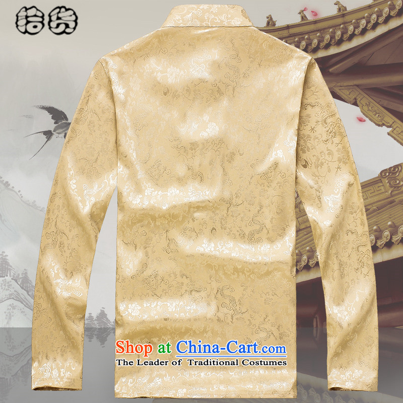 Pick the 2015 autumn and winter new Elderly Tang loaded on long-sleeved clothes MEN CASUAL TROUSERS Kit China wind retro men shirt Tang dynasty father replacing aristocratic Wong 170, Volume (shihuo pickup) , , , shopping on the Internet