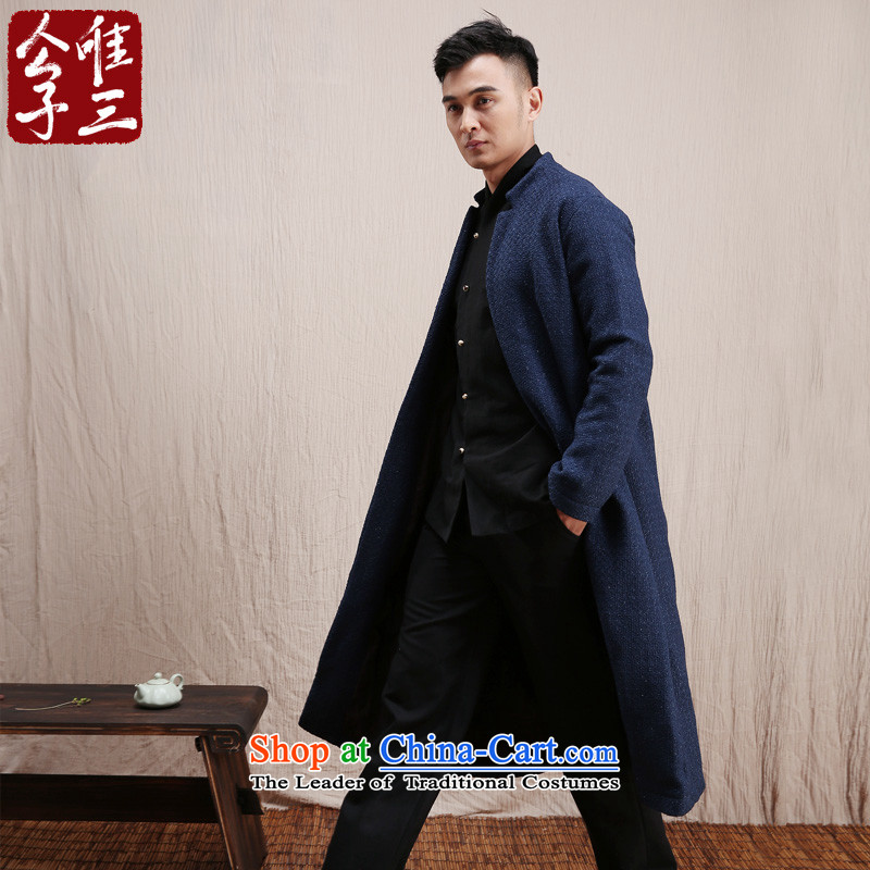 Cd 3 model long song China wind wool? Long mantle maximum use of Tang Dynasty Chinese Jacket Han-autumn and winter thick black silver 165/84A(S), Hyun CD 3 , , , shopping on the Internet