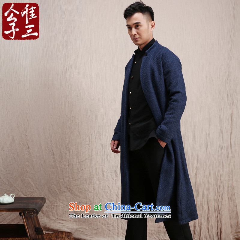 Cd 3 model long song China wind wool? Long mantle maximum use of Tang Dynasty Chinese Jacket Han-autumn and winter thick black silver 165/84A(S), Hyun CD 3 , , , shopping on the Internet