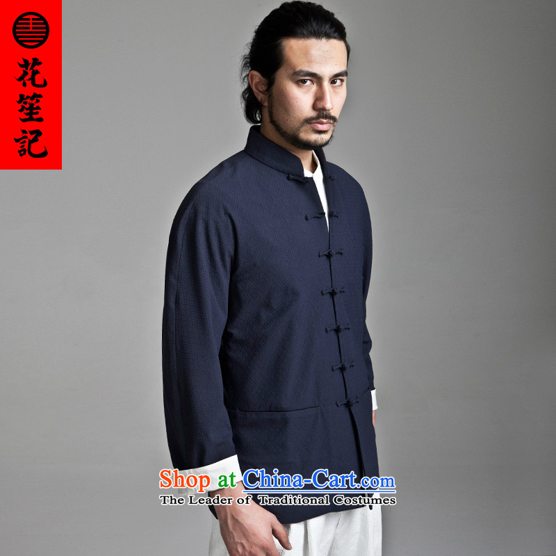 His Excellency spend national retro credited China wind in Dili on the Tang Dynasty Men's Mock-Neck long-sleeved jacket is deducted Sau San Chinese Chiu-pack Black 170/84A, Flower (HUSENJI Polisario) , , , shopping on the Internet