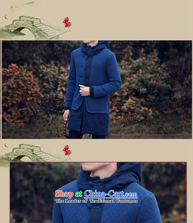 Goulley Log Tang dynasty 2015 men's Chinese tunic retro leisure China wind up large clip cotton men No. 0 Blue 3XL(160-170 catties) Picture, prices, brand platters! The elections are supplied in the national character of distribution, so action, buy now enjoy more preferential! As soon as possible.