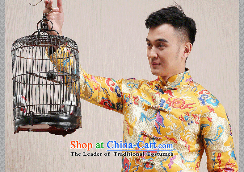 Cd 3 model VCD China wind and Chinese cotton robe leisure Tang Dynasty Yun Jin national costumes autumn and winter navy blue with fleecy gallbladder 170/88A(M) picture, prices, brand platters! The elections are supplied in the national character of distribution, so action, buy now enjoy more preferential! As soon as possible.