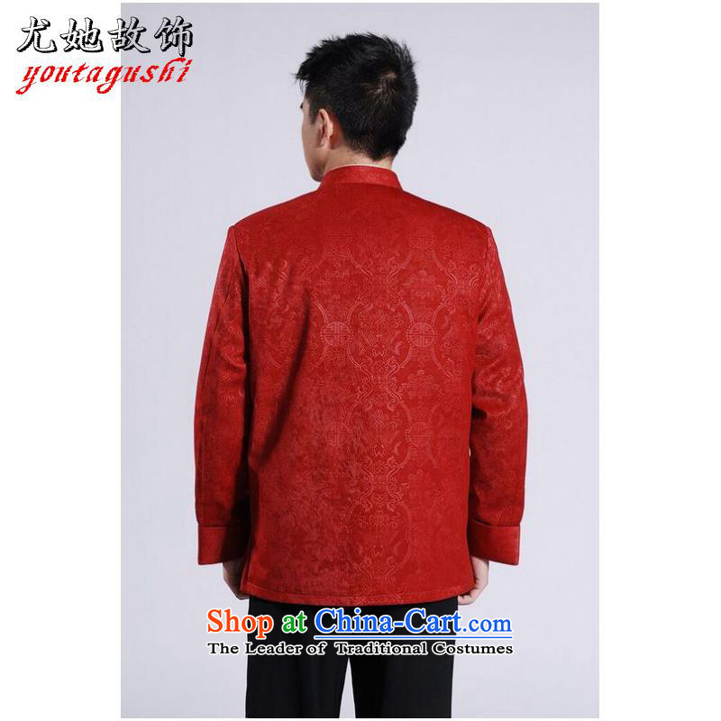 She was particularly international men's jackets thick cotton plus add-Tang Tang replacing men long-sleeved sweater Chinese Dragon Tang blouses red XXL, particularly her death has been pressed international shopping on the Internet