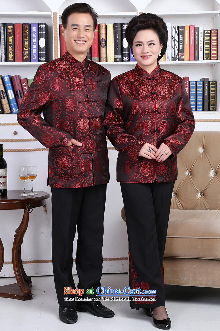 The elderly in the long-sleeved jacket Tang China wind classic wedding dresses made men M picture, prices, brand platters! The elections are supplied in the national character of distribution, so action, buy now enjoy more preferential! As soon as possible.