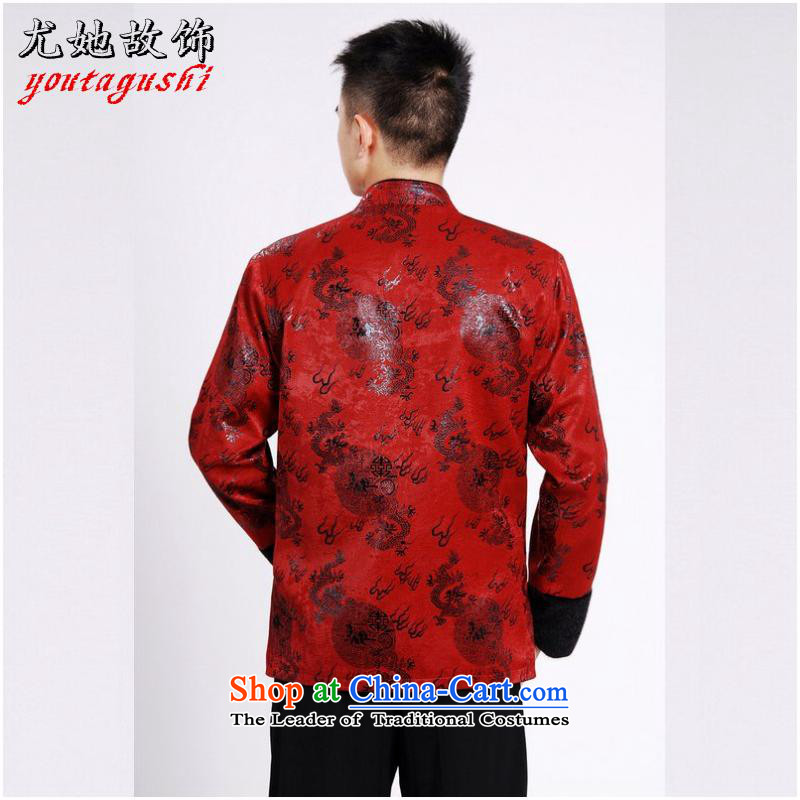 She was particularly international men's jacket water Sable Hair Tang Add Tang dynasty lint-free men long-sleeved sweater Chinese Dragon Tang blouses red XXXL, particularly her death has been pressed international shopping on the Internet