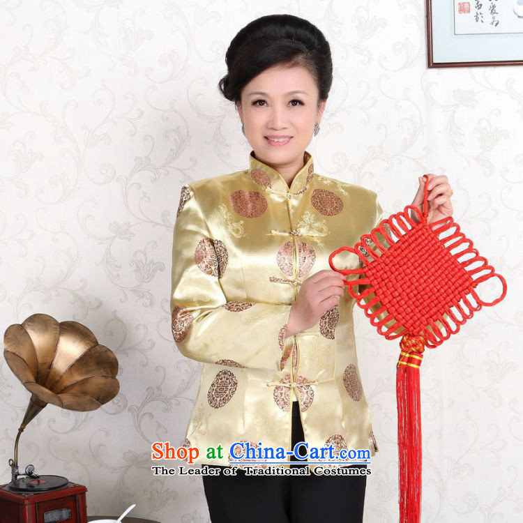 The elderly in the long-sleeved jacket Tang China wind classic wedding dresses made with Golden Girls of couples M picture, prices, brand platters! The elections are supplied in the national character of distribution, so action, buy now enjoy more preferential! As soon as possible.