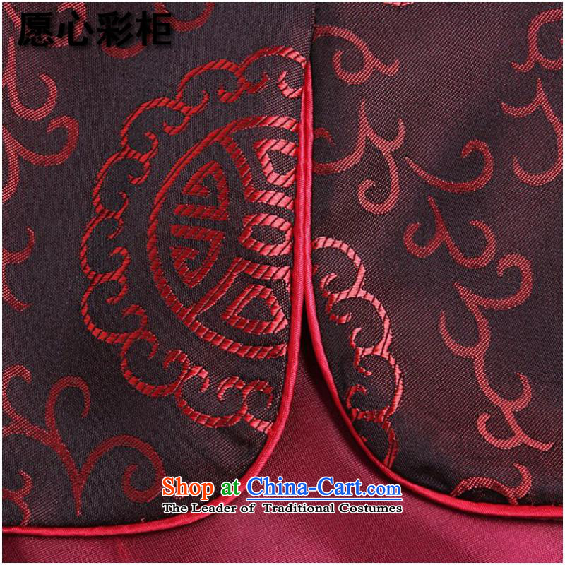 To heart multimedia container autumn and winter new elderly men and women Tang dynasty taxi couples with brocade coverlets made long-sleeved jacket robe wedding men XL, wishes to heart multimedia container , , , shopping on the Internet