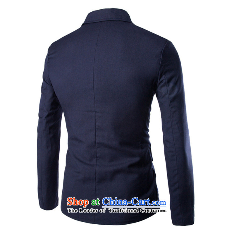 2015 Autumn and Winter, foreign trade payment small business suit Chinese tunic three slimming tablets single row detained pure color black M and suit X819 rvie. Jie () , , , shopping on the Internet