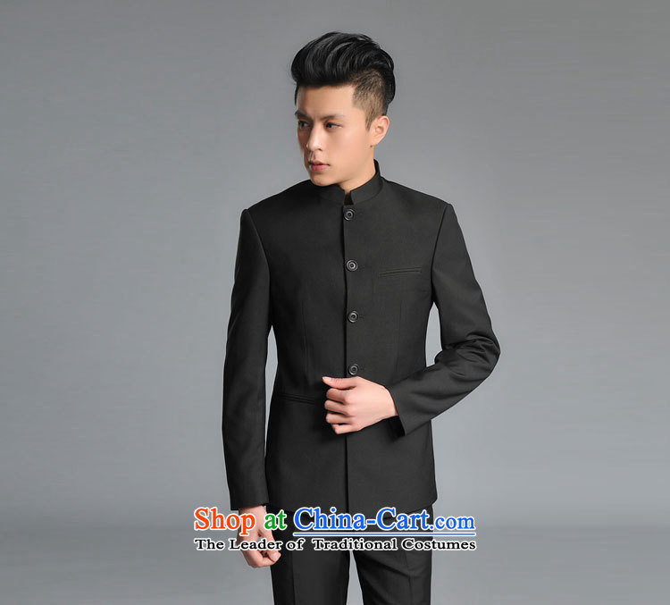 The new 2015 Men's Mock-Neck Chinese tunic Korean hands-free ironing for either the business or leisure Sau San Chinese collar Zhongshan Kit Black M picture, prices, brand platters! The elections are supplied in the national character of distribution, so action, buy now enjoy more preferential! As soon as possible.