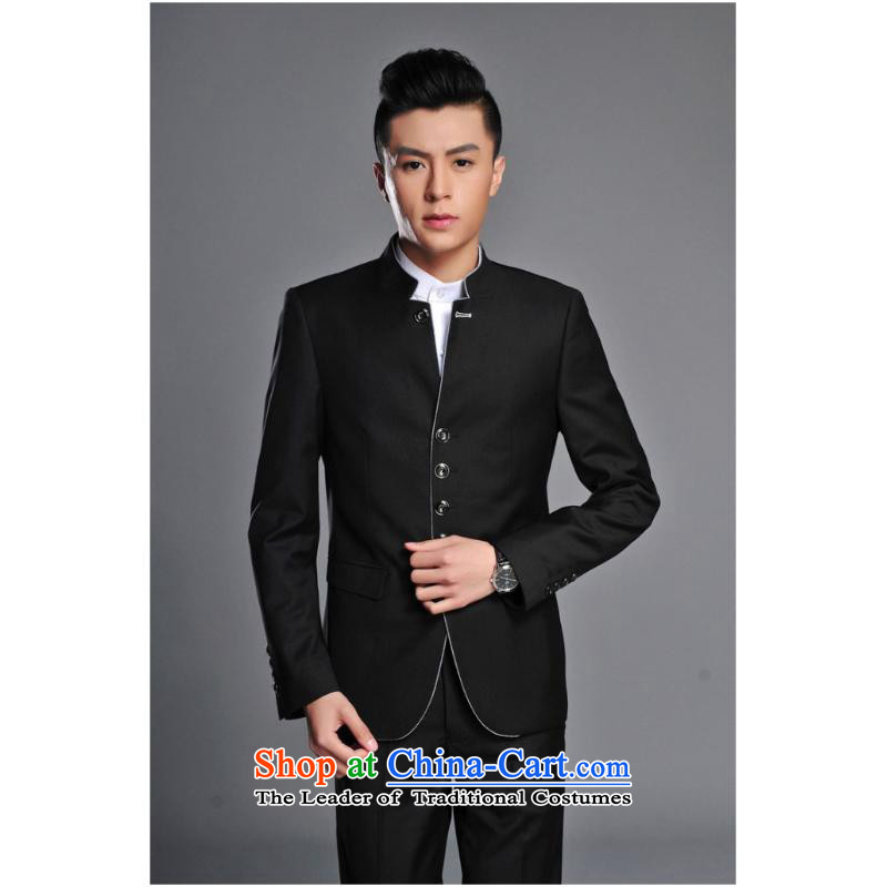 2015 Chinese tunic Men's Mock-Neck Korean Youth popular business and black Sau San Leisure Chinese collar Kit , L, the United States and in accordance with the days of gray Hwan (meitianyihuan) , , , shopping on the Internet