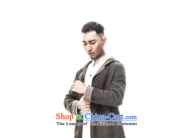 Dan Jie Shi 2015 autumn and winter coats of China wind cotton linen men Tang tray clip hoodie retro national wind jacket and linen Peacock Blue M picture, prices, brand platters! The elections are supplied in the national character of distribution, so action, buy now enjoy more preferential! As soon as possible.