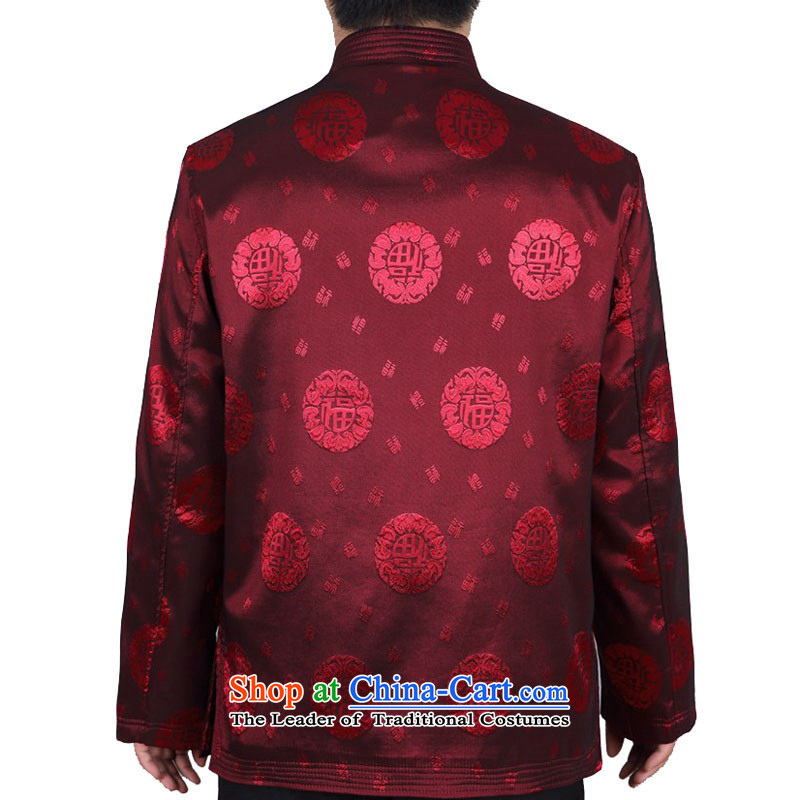 The autumn and winter, older persons in the cotton coat Chinese tunic leisure Tang Dynasty, Tang jacket thick red , L, Kyung-ho (JOE HOHAM covering) , , , shopping on the Internet