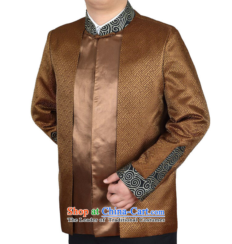 The autumn and winter Tang jacket in older business and leisure China wind-thick Tang dynasty yellow earth XXL picture, prices, brand platters! The elections are supplied in the national character of distribution, so action, buy now enjoy more preferential! As soon as possible.