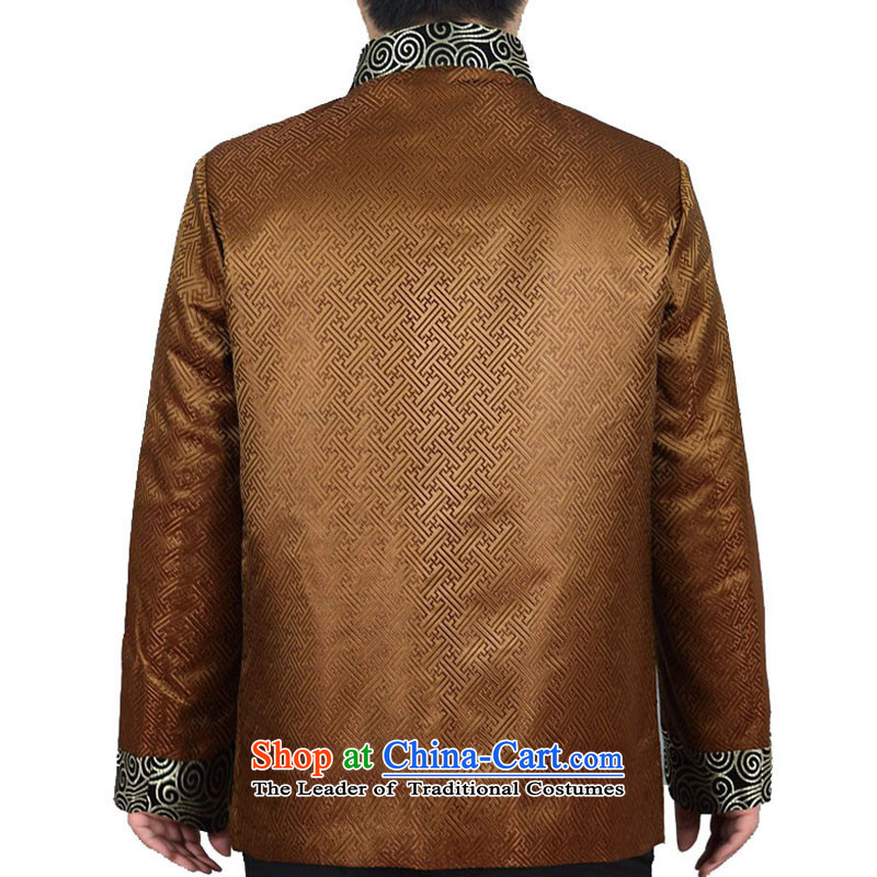 The autumn and winter Tang jacket in older business and leisure China wind-thick yellow earth XXL, Tang Dynasty Kyung-ho (JOE HOHAM covering) , , , shopping on the Internet