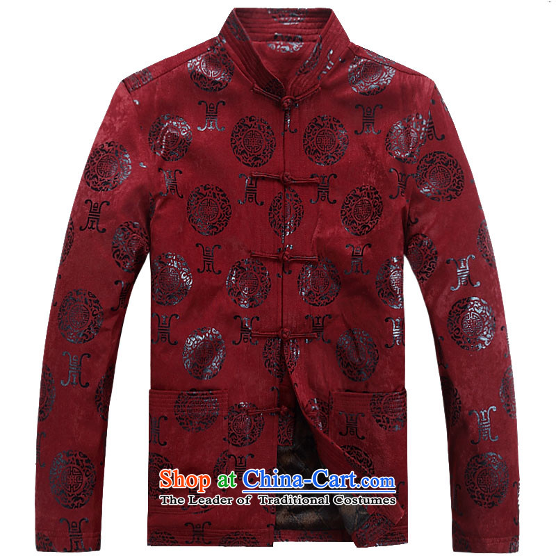 China wind cotton coat man Tang dynasty cotton jacket men fall/winter Chinese robe plus extra thick red M, lint-free Kyung-ho (JOE HOHAM covering) , , , shopping on the Internet