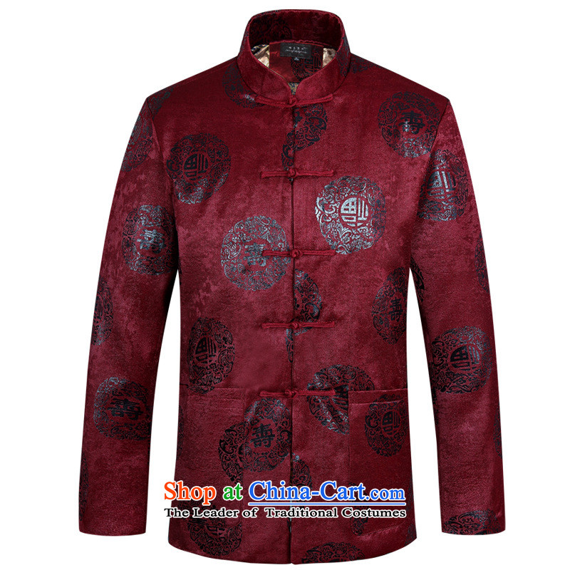 Men's overcoat. older men of autumn and winter load dad robe ãþòâ national costumes Tang red 170, American days unlined garment in accordance with the property (meitianyihuan) , , , shopping on the Internet