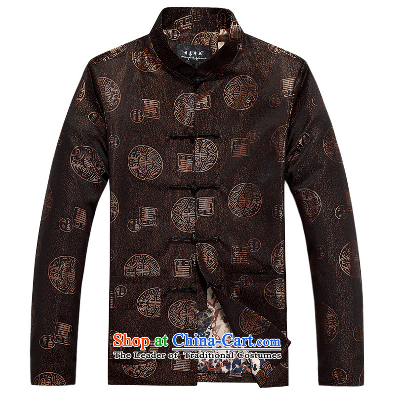 In older men Tang dynasty autumn and winter new long-sleeved shirt with Chinese cotton jacket dad cotton coat jacket lady single tri-color 175 days according to the United States Yi Hwan (meitianyihuan) , , , shopping on the Internet