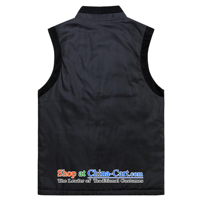 Tang dynasty men of autumn and winter cotton vest in the number of older sleeveless Ma Folder Replace Chinese shirt black father thin cotton in the United States in accordance with the property (meitianyihuan days) , , , shopping on the Internet