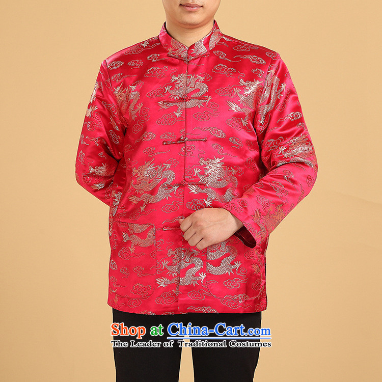 In older men Tang Gown robe Wind Jacket coat Chinese boxed long-sleeved shirt thoroughly father of autumn and winter clothing 3XL Kim Red single picture, prices, brand platters! The elections are supplied in the national character of distribution, so action, buy now enjoy more preferential! As soon as possible.