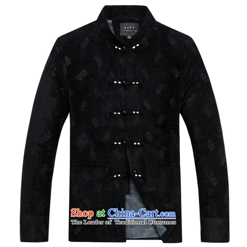 Men's Jackets older Chinese Tang tray clip jacket long-sleeved shirt of autumn and winter father pack black single day in accordance with the US 180, Yi Hwan (meitianyihuan) , , , shopping on the Internet