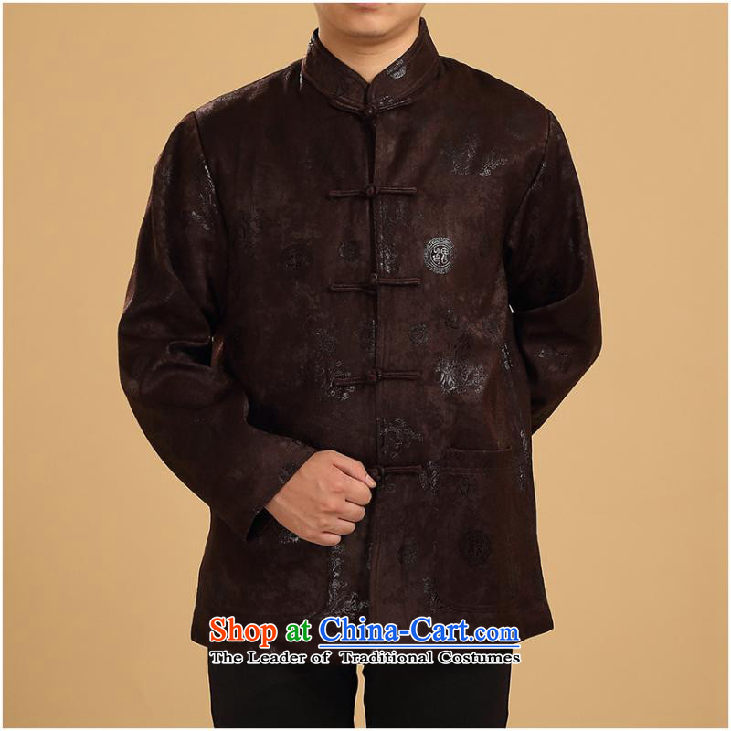 New Fall/Winter Collections in long-sleeved men older Tang blouses jacket coat dad boxed Chinese cotton coat lady 3XL, yi single tri-color and day in accordance with the property (meitianyihuan) , , , shopping on the Internet