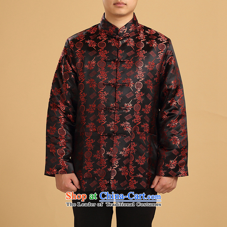 Tang Dynasty Men long-sleeved sweater Chinese elderly in the countrysides detained tray of autumn and winter clothes robe father jacket dark red single Yi XL Photo, prices, brand platters! The elections are supplied in the national character of distribution, so action, buy now enjoy more preferential! As soon as possible.