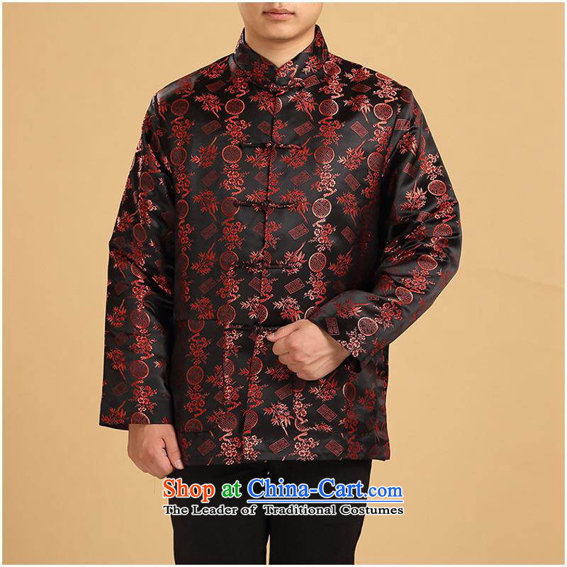Tang Dynasty Men long-sleeved sweater Chinese elderly in the countrysides detained tray of autumn and winter clothes robe father jacket dark red single -day in accordance with the XL, Yi Hwan (meitianyihuan) , , , shopping on the Internet